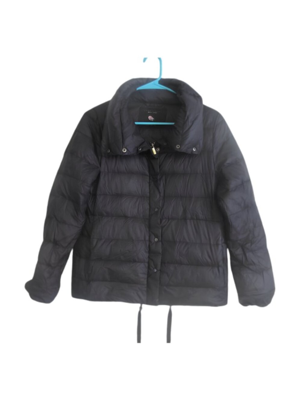 Zara Water Repellent Nylon Black Puffer Anorak ZW Collection - Zip Up Jacket